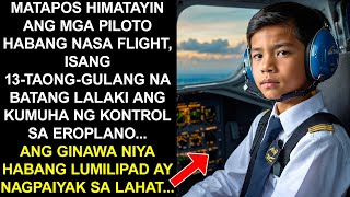 NAWALAN NG MALAY ANG MGA PILOTO KAYA ISANG 13ANYOS NA BATA ANG KUMUHA NG KONTROL SA EROPLANO [upl. by Aylmer]