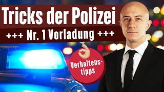 Tricks der Polizei  Nr 1 Vorladung als Beschuldigter [upl. by Amaty]