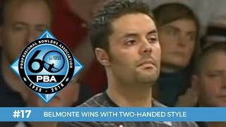 PBA 60th Anniversary Most Memorable Moments 17  Belmonte Wins with TwoHanded Style [upl. by Il975]