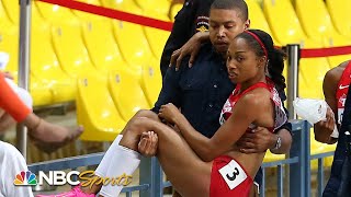 Allyson Felix toppled by injury FraserPryce in memorable 2013 200m  NBC Sports [upl. by Nuyh]