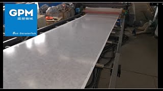 Polygranite Sheet Making Machine Polymarble Sheet Manufacturing Process Pvc Marble Sheets Sticker [upl. by Josi]