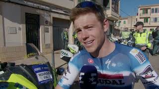 Luke Lamperti  Interview at the start  Trofeo Ses SalinesFelanitx 2024 [upl. by Ettegdirb]