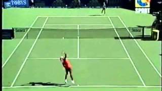 Serena Williams vs Anna Kournikova 2002 Sydney Highlights [upl. by Ymij]