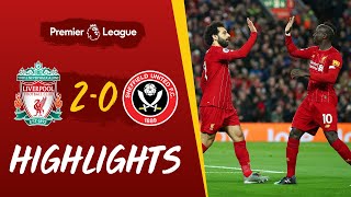 Liverpool 20 Sheffield United  Salah and Mane strikes beat Blades  Highlights [upl. by Dudley259]