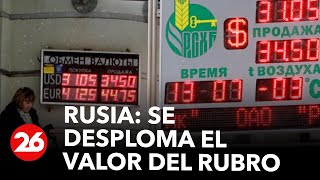 Rusia se desploma el valor del rubro [upl. by Godric398]