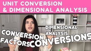 Unit Conversion amp Dimensional Analysis  How to Pass Chemistry [upl. by Teador]