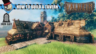 Valheim  How to Build a Viking House  Tavern Base Building [upl. by Kroy]