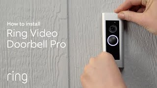 How to Install Ring Video Doorbell Pro  DiY Installation [upl. by Orips]