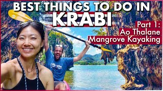 Things To Do In Krabi  Mangrove Forest Kayaking Experience 🇹🇭 Thailand Travel Guide [upl. by Lartnom686]