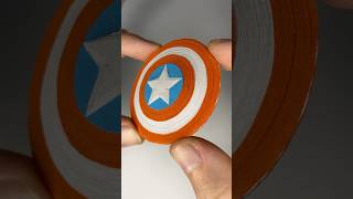 Captain Americas Shield 😍🔥 marvel diy crafts [upl. by Duwalt]