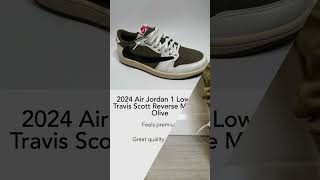 2024 Air Jordan 1 Retro Low Travis Scott Reverse Medium Olive kixxstar [upl. by Ynamad]