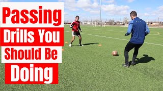 Passing Drills You Should Be Doing  Soccer Passing Drills to Improve First Touch amp Passing Skills [upl. by Nemraciram174]