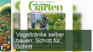 Vogeltränke selber bauen Schritt für Schritt [upl. by Osher]