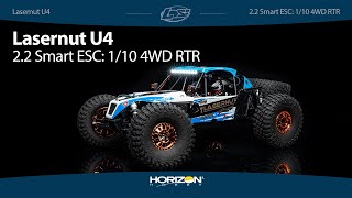 Losi® Lasernut U4 110scale 4WD Rock Racer RTR with Spektrum™ [upl. by Trinidad201]