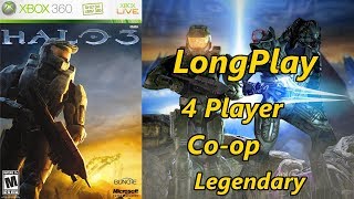 Halo 3  Longplay 4 Player Coop Legendary Campaign Full Game Walkthrough No Commentary [upl. by Roi811]