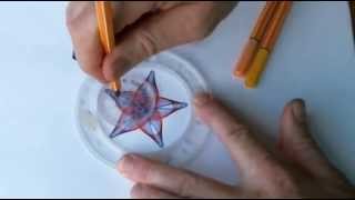 How to Draw a Spirograph 5pointed Star [upl. by Noell23]