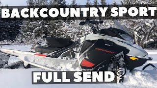 FULL SEND Hill climb on SkiDoo Backcountry Sport 600 EFI 2021 [upl. by Cyndie]