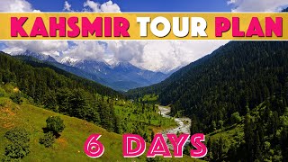 6 Days Kashmir Tour Plan  Srinagar Gulmarg Sonmarg and Pahalgam Tour [upl. by Nelav]