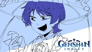 The Balladeer Genshin Impact  Comic Dub [upl. by Masry]