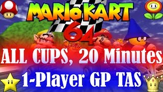 TAS Mario Kart 64  All Cups  1P GP 150cc in 203332 twitchtvweatherton 4K 60fps [upl. by Yl]