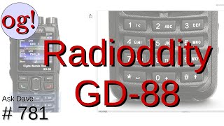 Radioddity GD88 FMDMR handheld review Ask Dave 781 [upl. by Raoul703]