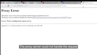 502 Proxy Error The proxy server received an invalid response from an upstream server [upl. by Kazmirci746]