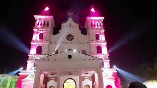 ST MARYS FORANE CHURCH CHALAKUDY THIRUNAAL LIGHT SHOW [upl. by Papert]