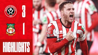 Sharp Berge amp Ahmedhodzic down Wrexham  Sheffield United 31 Wrexham  Emirates FA Cup Highlights [upl. by Herzen165]