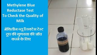 Methylene blue reductase test  Milk Quality Detection Test  MBRT  Dye Reduction Tests MBRT [upl. by Moreville]