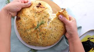 Easy Rosemary Garlic Bread Restaurant Style [upl. by Ahsirt]