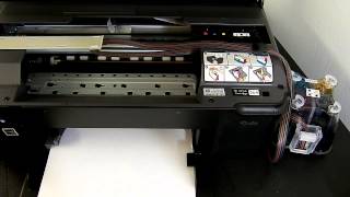 HP Photosmart B110a Ciss continuous ink system [upl. by Aihsrop]