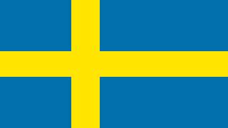 Bandera e Himno Nacional de Suecia  Flag and National Anthem of Sweden [upl. by Ilene357]