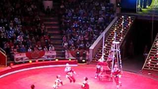 Russian Circus Scary acrobatics gone wrong  He fell ouch [upl. by Ilrebmik]