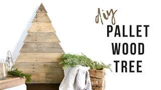 DIY Pallet Wood Christmas Tree  How To Make A Rustic Tree [upl. by Eiryk218]