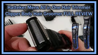 Hatteker RFC692 Men All in One Hair and Beard Trimmer Clipper Body Hair Groomer Rechargeable REVIEW [upl. by Elstan]