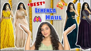 BEST Ready To Wear Lehengas from Myntra  Affordable Lehenga Haul [upl. by Ecnerewal]