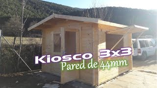 Kiosco de madera 3x3 44mm [upl. by Schuyler839]