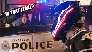 Police React To TRON Helmet Compilation [upl. by Hsur]