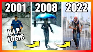 Evolution of RAIN LOGIC in GTA Games 20012022 [upl. by Yzus]