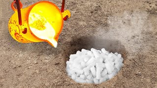 🔥 Experiment Lava Vs Dry Ice Underground 🕳 [upl. by Downing727]