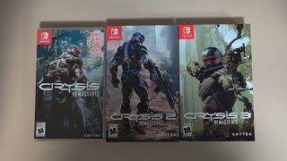 Crysis Remastered Trilogy Steelbook Editions Nintendo Switch Unboxing Video [upl. by Elli]