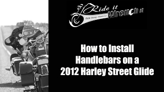 How to Install Handlebars on a 2012 Harley Street Glide [upl. by Buell]