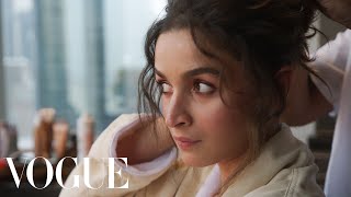 Alia Bhatt Gets Ready for the Met Gala  Last Looks  Vogue [upl. by Acinimod]