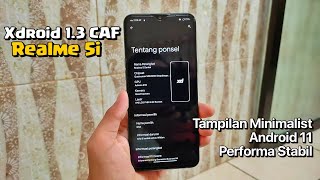 Review Custom ROM Xdroid CAF 13 Android 11 Realme 5i Tes Gaming [upl. by Oinafipe830]