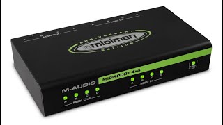 MAudio MIDISPORT 4x4 Anniversary Edition  4in4out MIDI Interface 64x64 Discrete Overview [upl. by Skelton112]