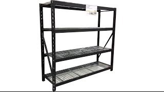 Costcos Industrial Storage Shelf Rack review [upl. by Dearden]