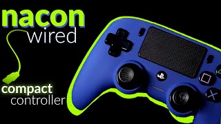 Nacon Wired Compact PS4 Controller Unboxing Compatible with PC [upl. by Paulita]