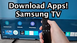 How to Download Apps on Samsung Smart TV [upl. by Kellina]