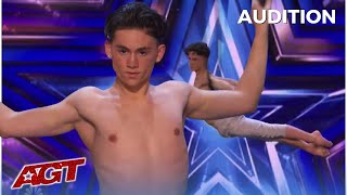 Aidan Bryant EPIC AUDITION on Americas Got Talent Takes The Judges Breath Away [upl. by Grounds631]