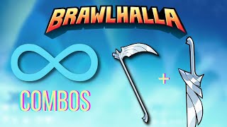 All the Infinite Combos in Brawlhalla [upl. by Onitnerolf]